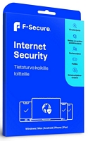 F-Secure Internet Security (1 vuoden suoja,3 laitetta) digitaalinen ESD-lisenssi