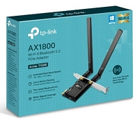TP-LINK Archer TX20E 1800Mbps 802.11ax PCIe WiFi 6/Bluetooth 5.2-sovitin, FH/LP
